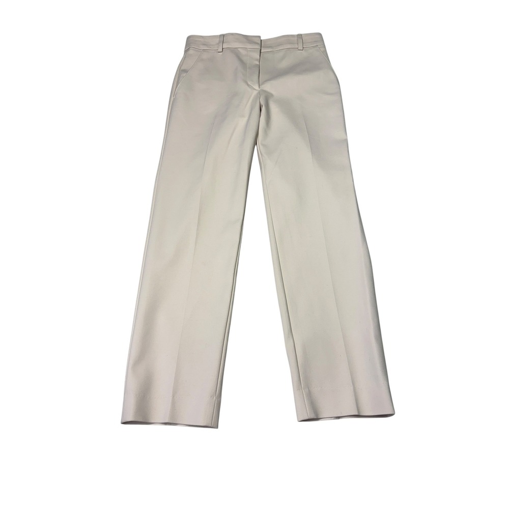 Judith & Charles Cream Beige Straight Leg Tailored‎ Dress Women Pants 0 W26 L26